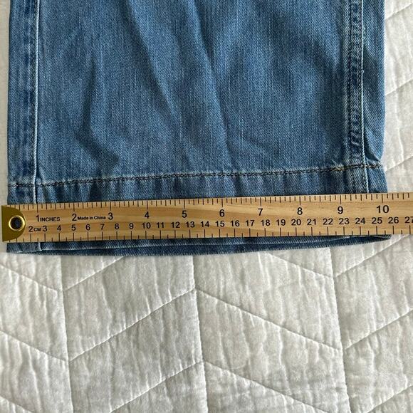 J.Crew Women’s Drapey Denim Trouser Light Wash Wide Leg BY994 Size 27 New - Picture 14 of 16